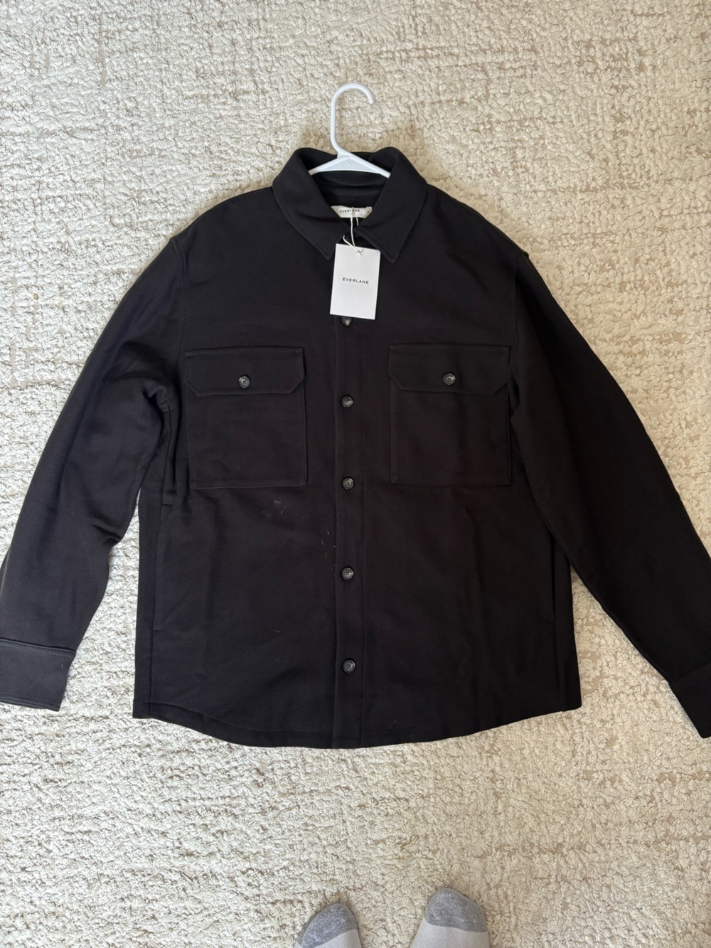 Everlane utility knit shirt jacket medium (oversized)